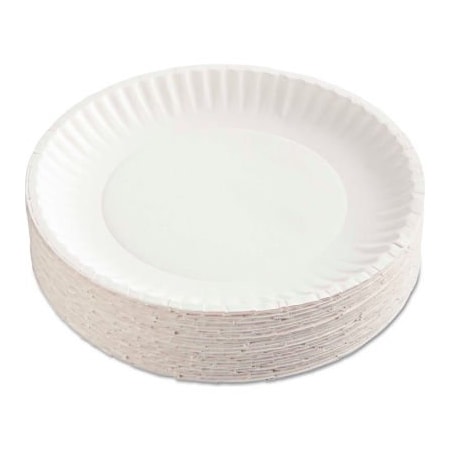 Ajm Packaging AJM Packaging Corp AJMCP9GOEWH Coated Paper Plates, 9" Dia., White, 1000/Carton AJM CP9GOEWH